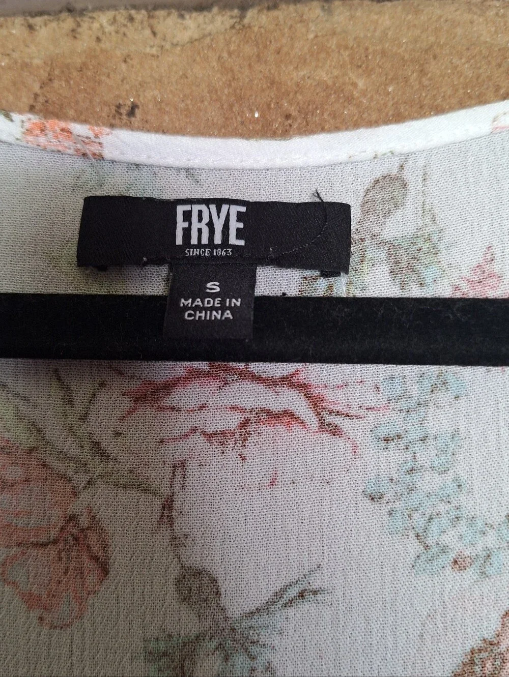 Frye Button-Front Floral Midi Dress Small - Picture 9 of 11